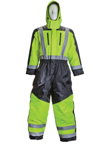 Premium cold weather breathable coverall with thermal lining
