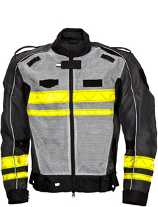 Reflective Mesh Motorbike Jacket with protective pads